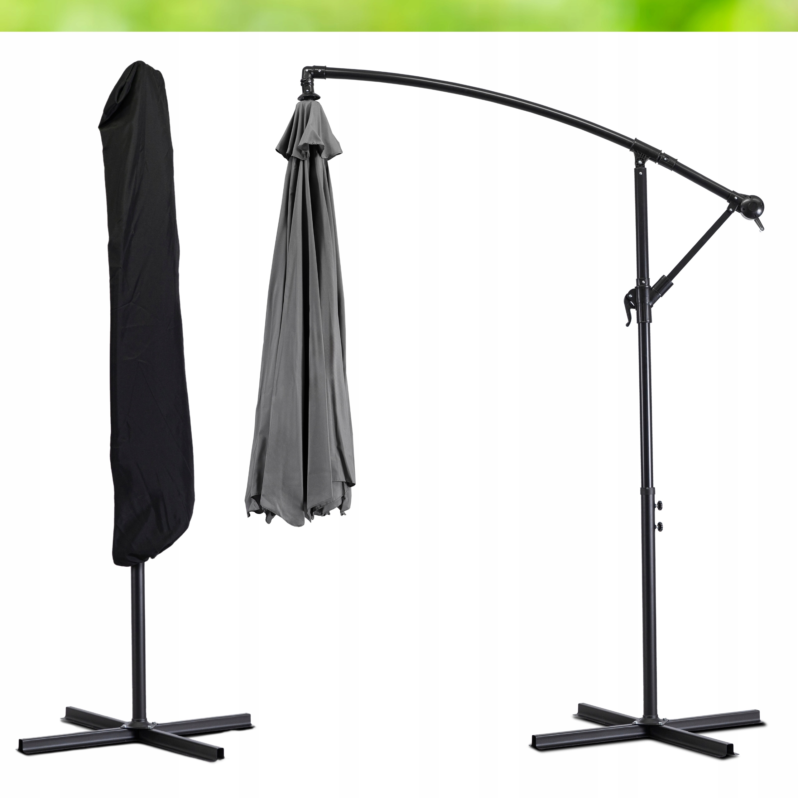 Stabilny metalowy stelaż z korbą