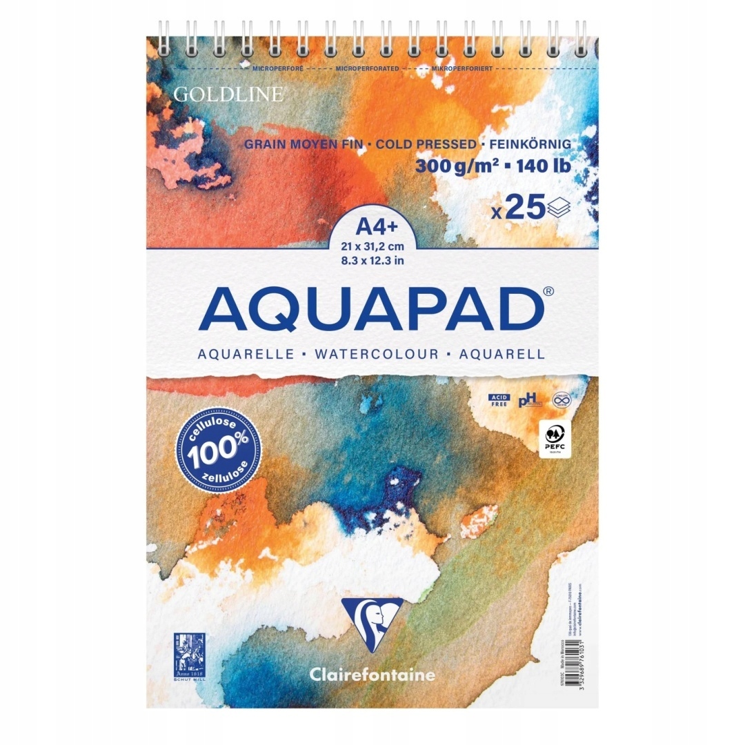 Blok A4+ akwarelowy Aquapad 300g – Idealny wybór dla małych artystów