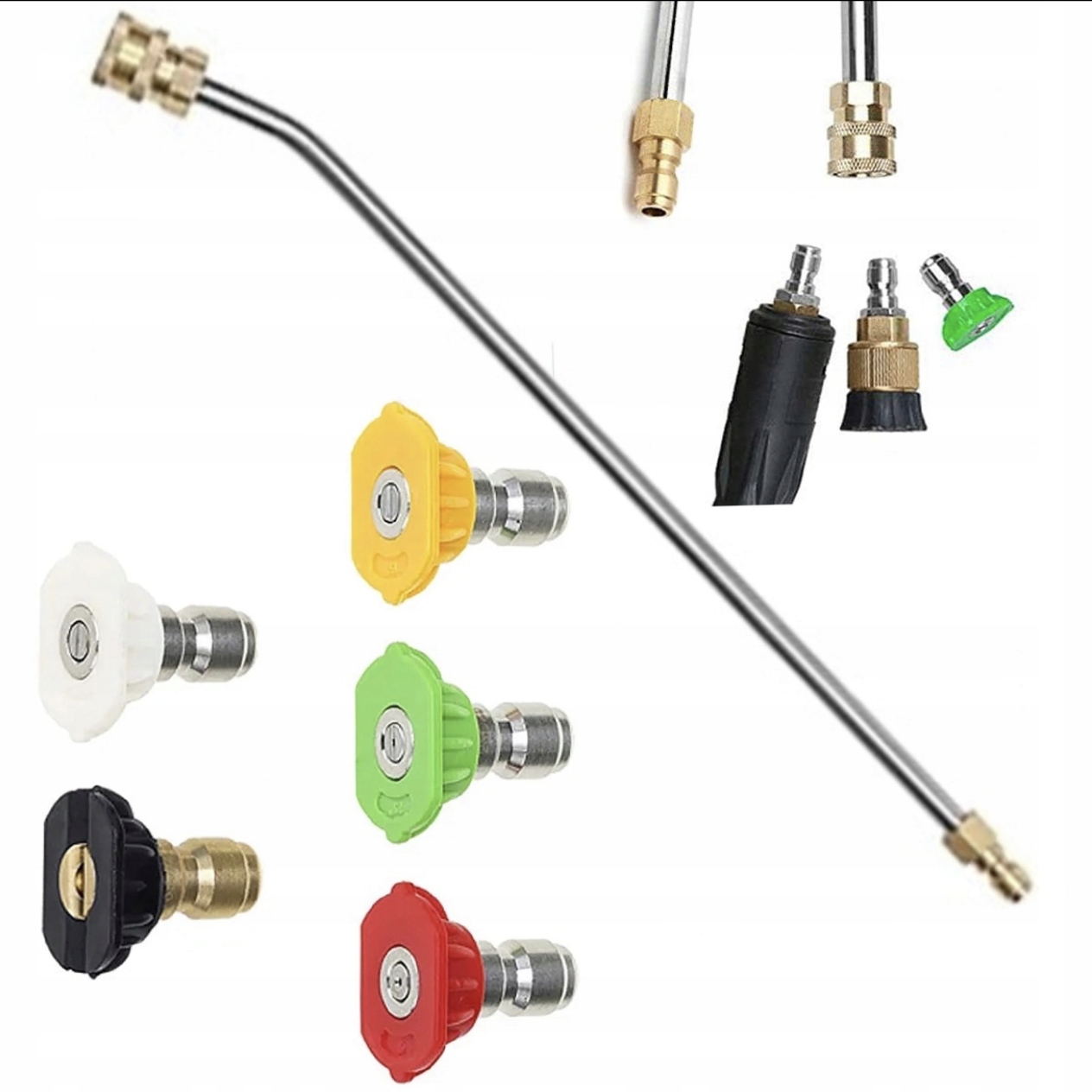 Komplet 5 Dysz na Szybkozłączkę – Różnorodność i Precyzja Czyszczenia