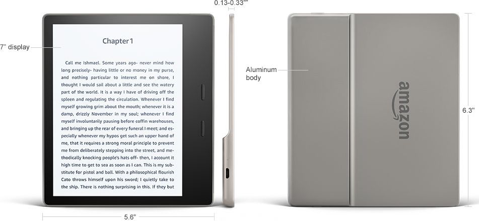 Amazon Kindle Oasis 2 (2017) 8GB - wymiary