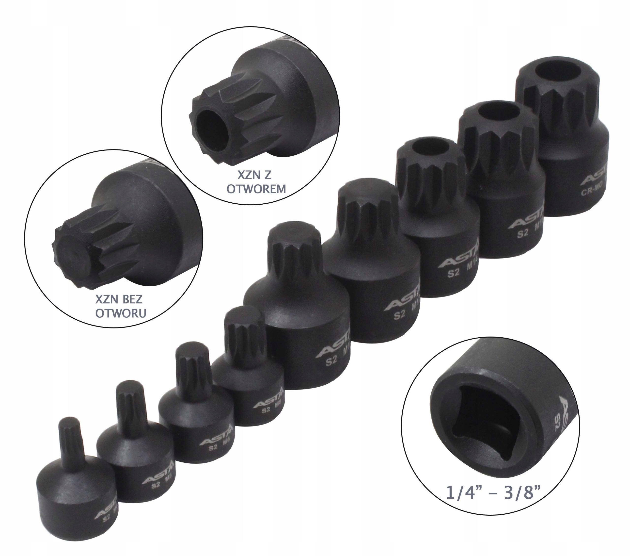 ASTA IMPACT SOCKETS XZN 1/4