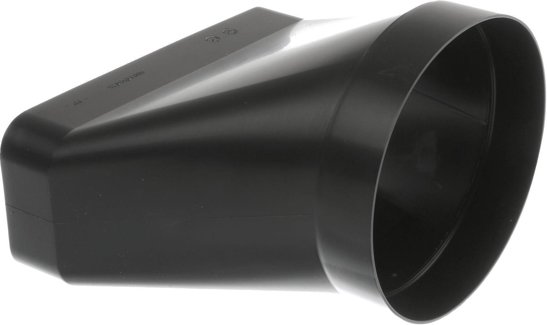 Wymiary i kolor – Czarny adapter o szerokości 222 mm i wysokości 89 mm