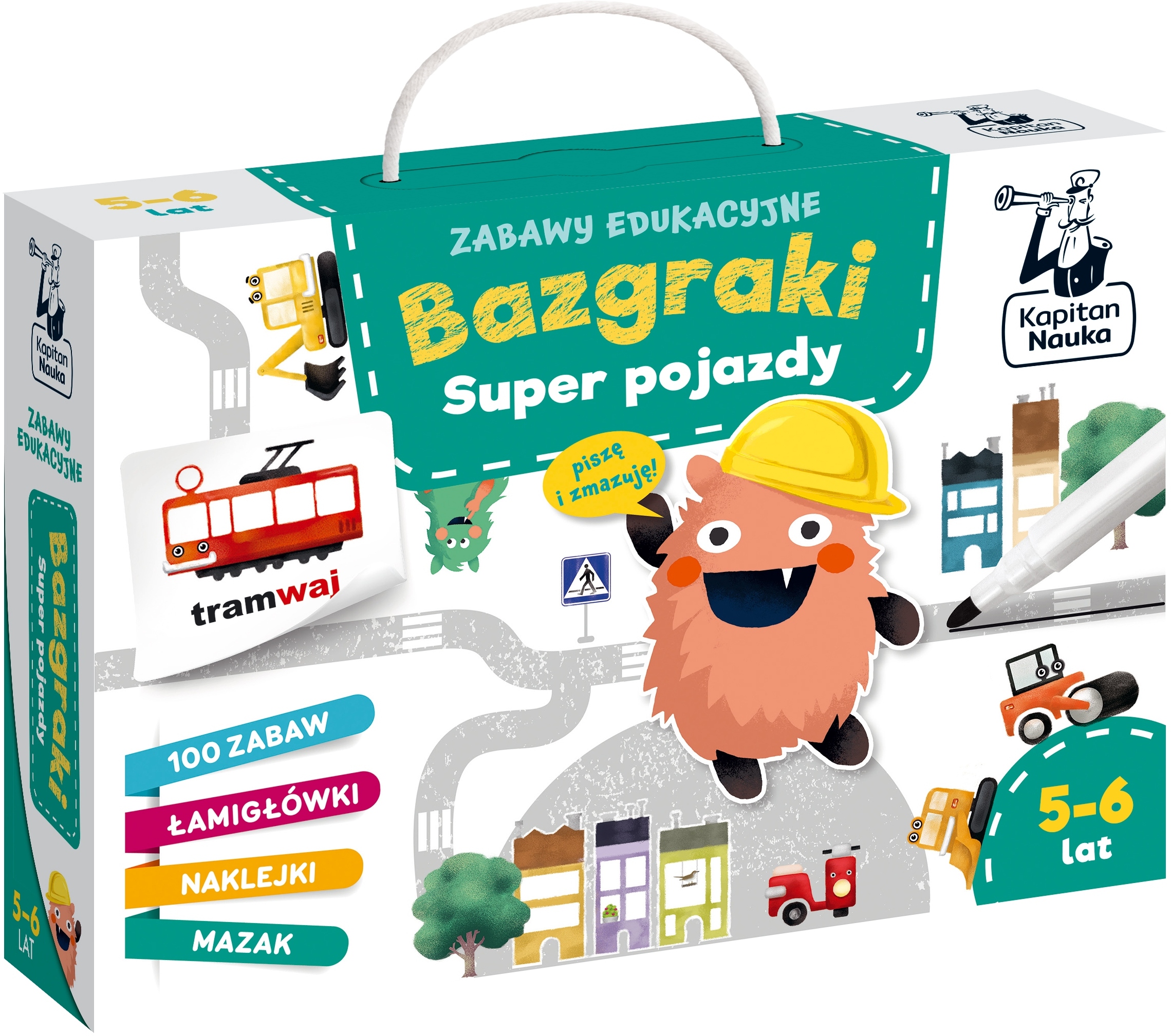 Zabawy edukacyjne. Bazgraki. Super pojazdy – Twórcza podróż do wielkiego miasta