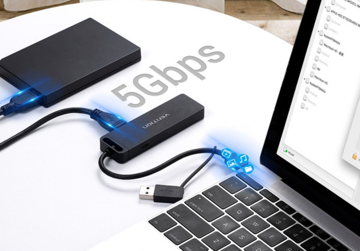 Ultra szybka transmisja danych – Prędkość do 5 Gbps