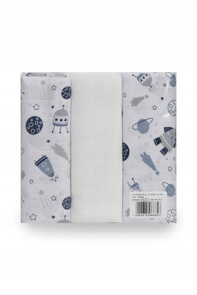 Pielucha muslin 3 pak 70x80 – Komfort i bezpieczeństwo dla Twojego maluszka