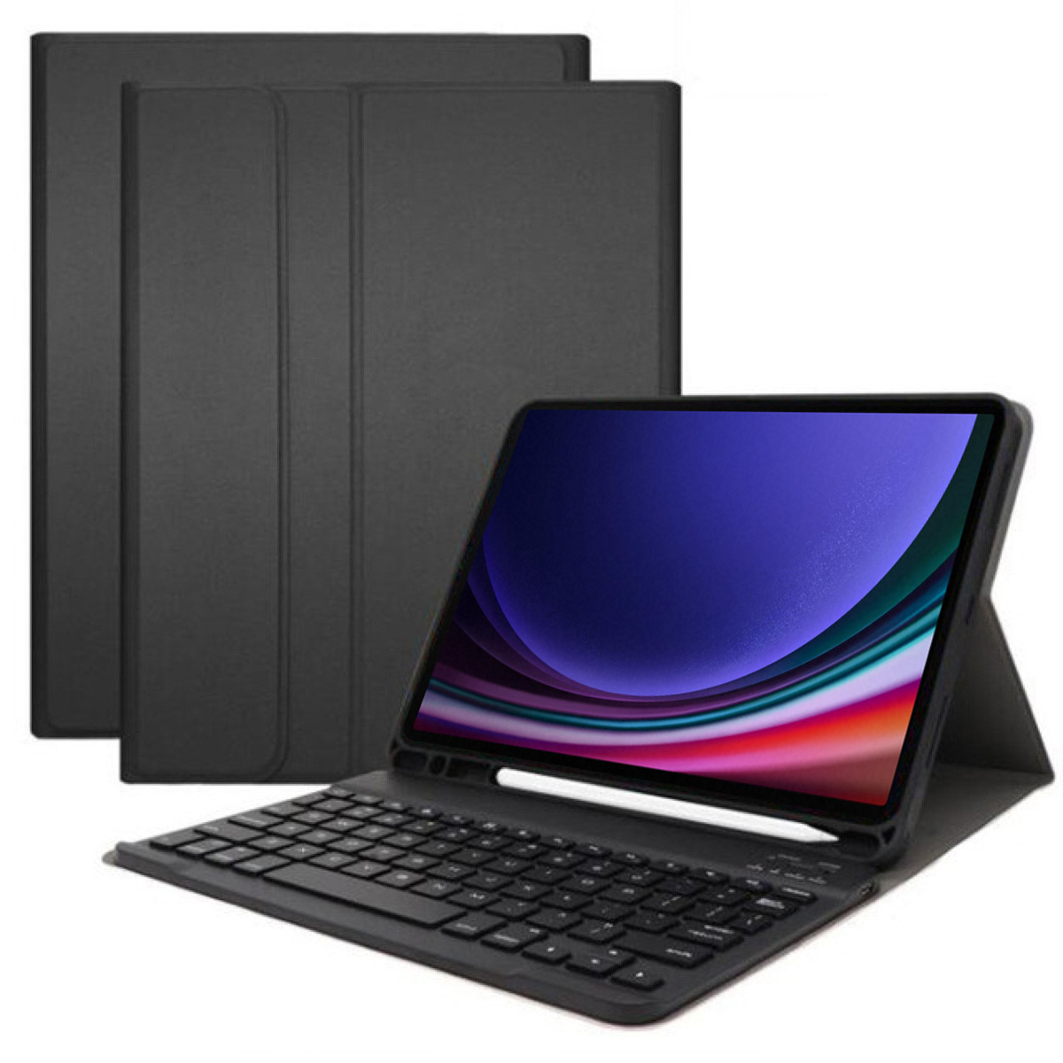 Etui z klawiaturą bezprzewodową do Samsung Galaxy Tab S9/S9 FE/S10 FE – Elegancka ochrona i funkcjonalność