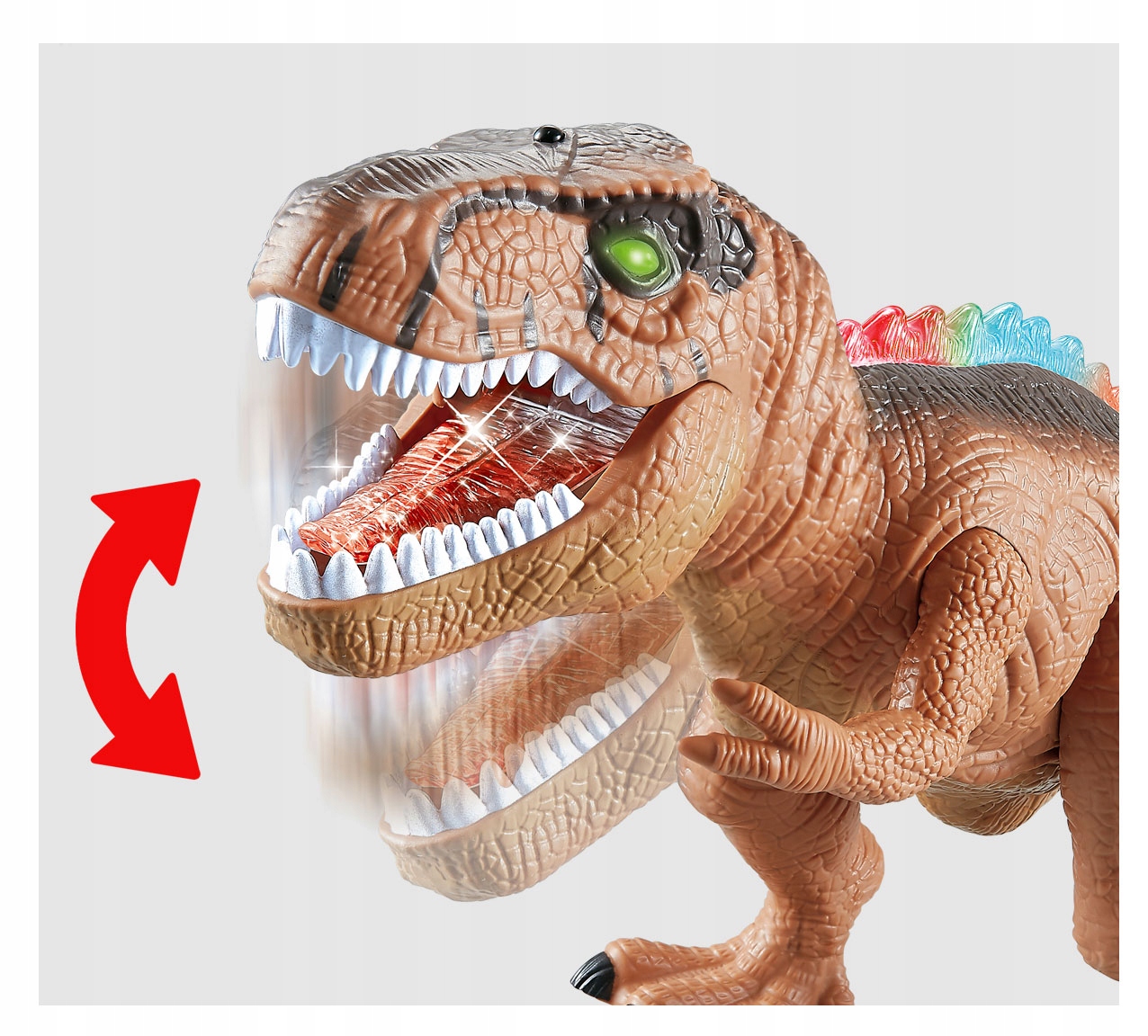 Realistyczny wygląd i ruchy dinozaura