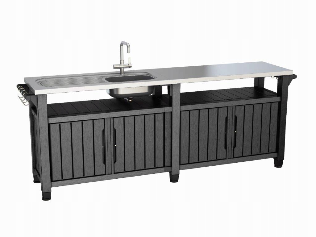 Szafka ogrodowa Unity Chef, grafit, 237 cm – Idealne rozwiązanie do Twojego ogrodu