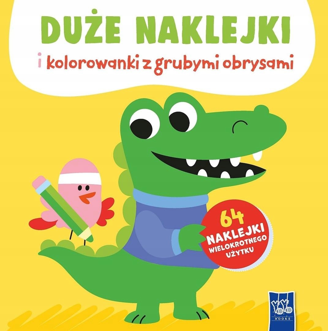 Duże naklejki i kolorowanki z grubymi obrysami – Kreatywna zabawa dla najmłodszych