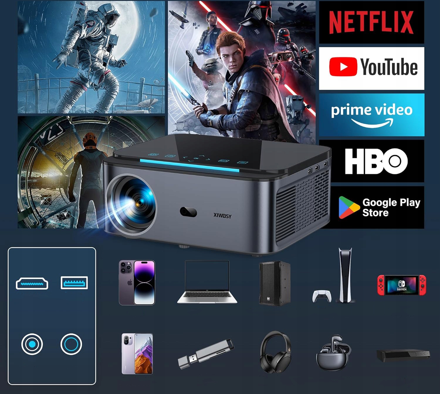 Wbudowane głośniki HiFi i Bluetooth 5.2 – Doskonała jakość dźwięku