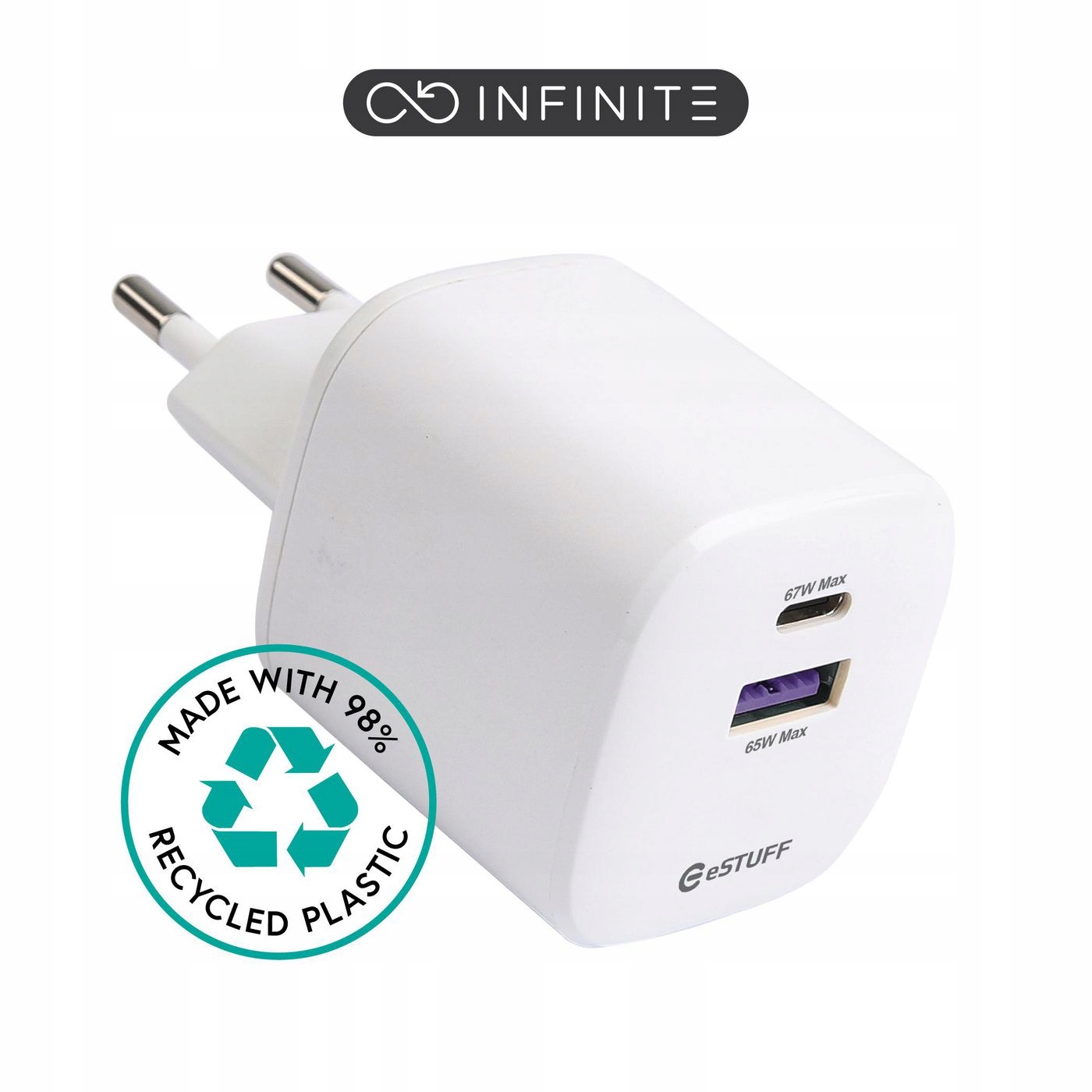 Porty USB – 1x USB-C i 1x USB-A dla wygody