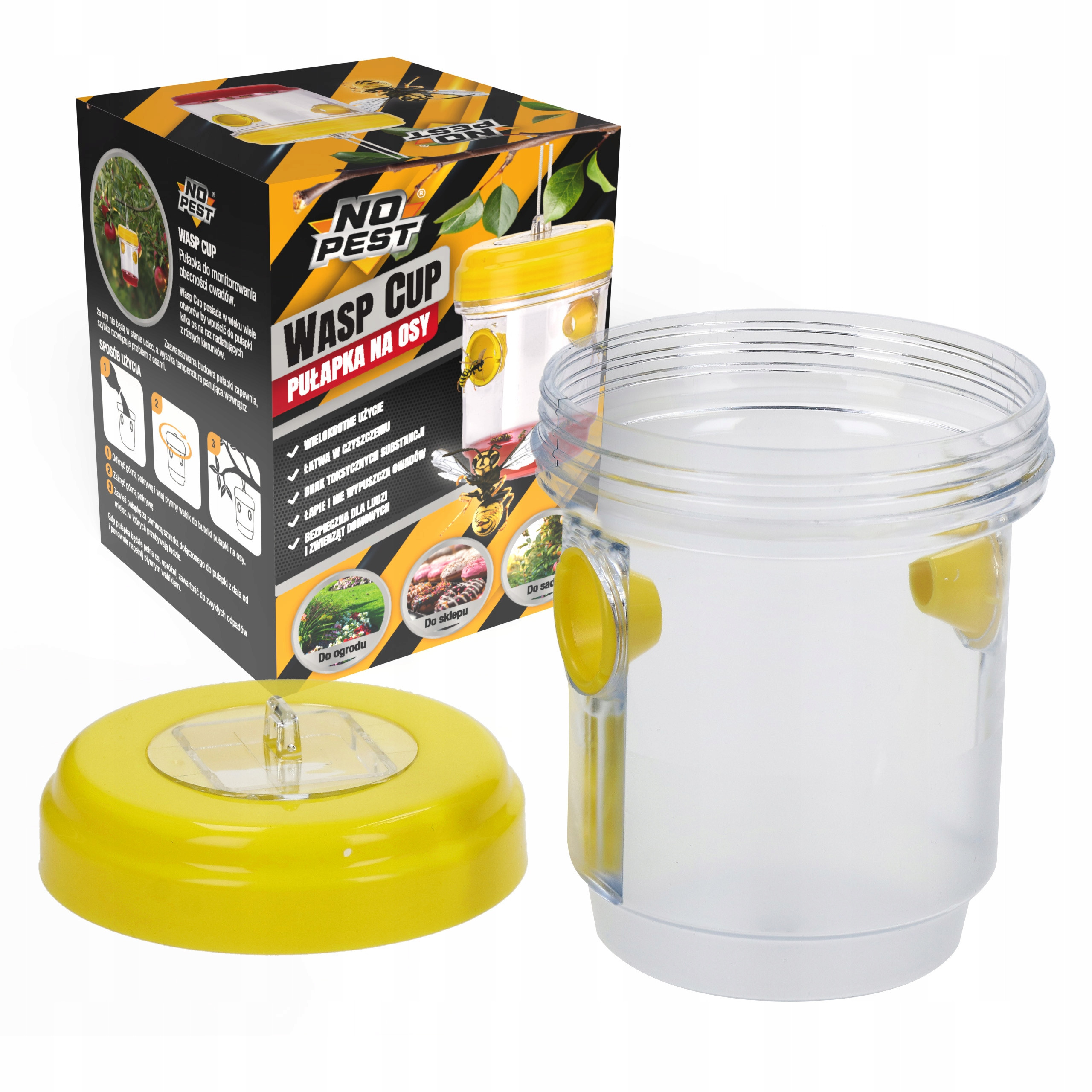 Zaawansowana konstrukcja pułapki Wasp Cup