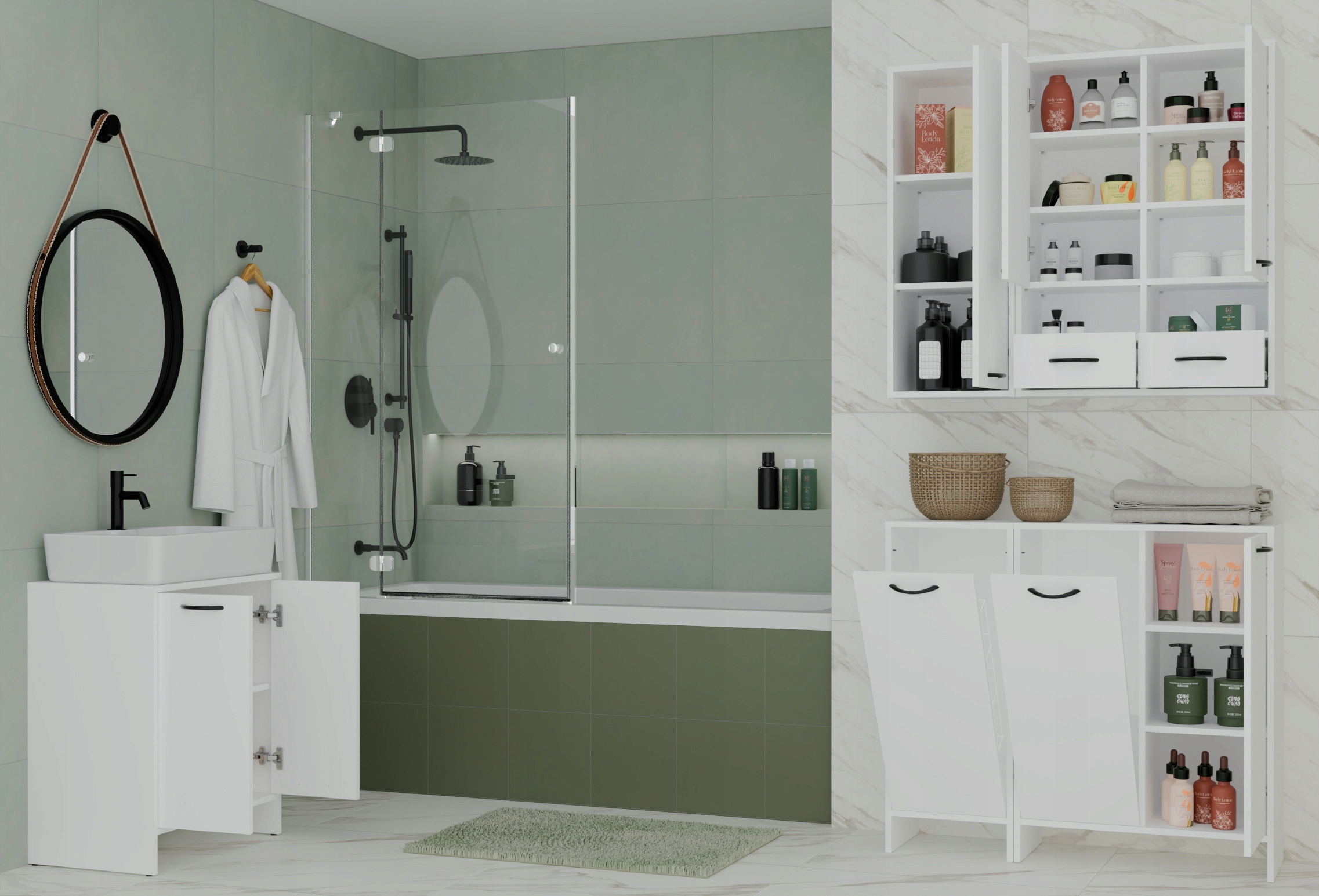 Uchylny front – Łatwy dostęp do wnętrza mebla