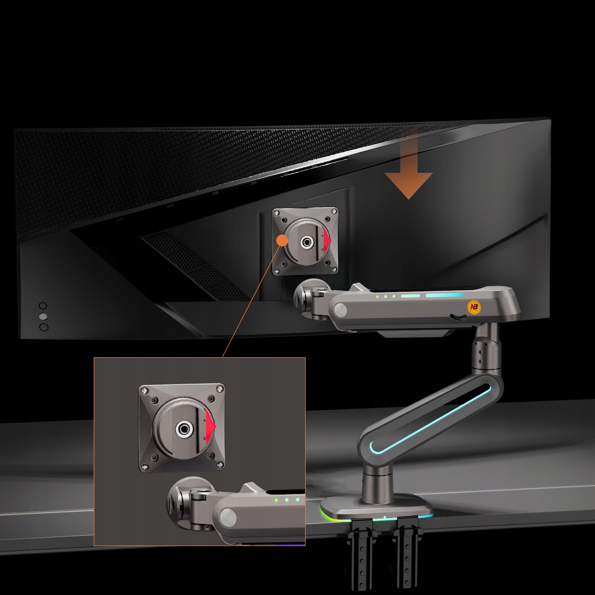 Efektowne podświetlenie RGB z 14 programami