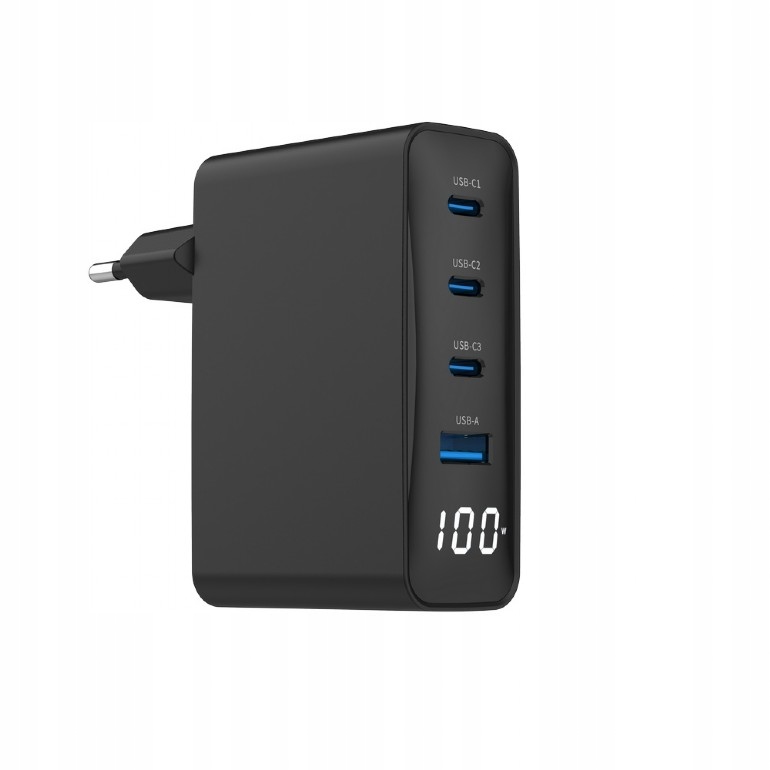 Ładowarka uniwersalna 100W GaN 1xUSB-A 3xUSB-C – Szybkie ładowanie dla Twoich urządzeń