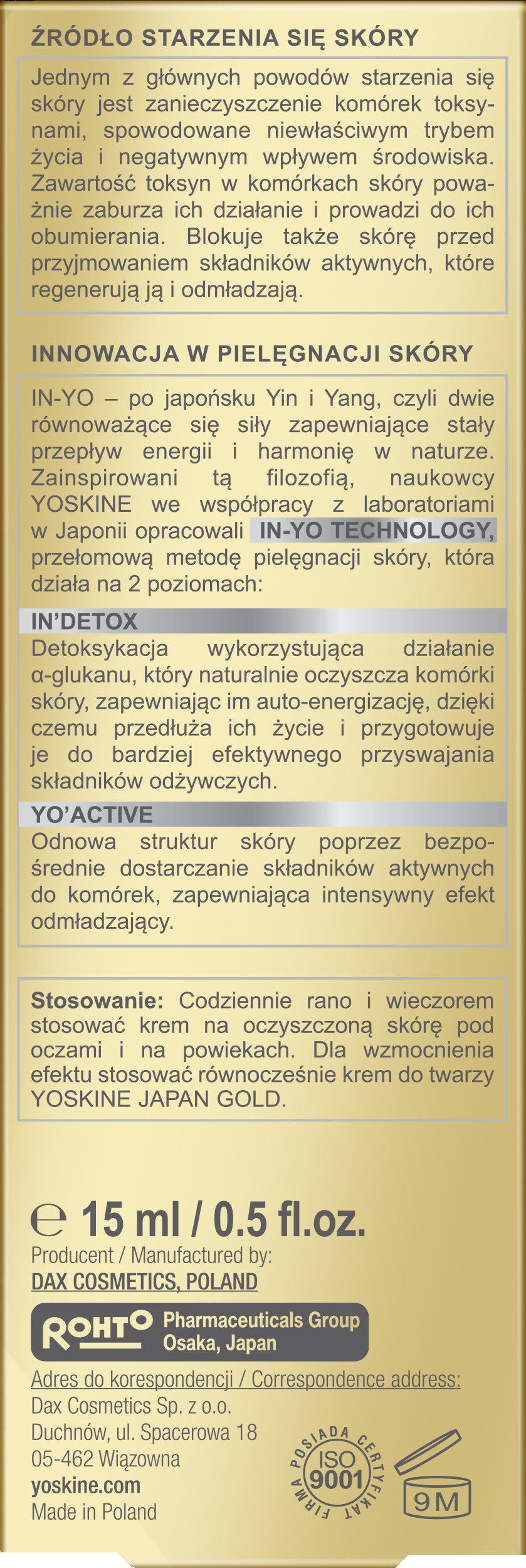 Intensywne działanie odmładzające i wygładzające