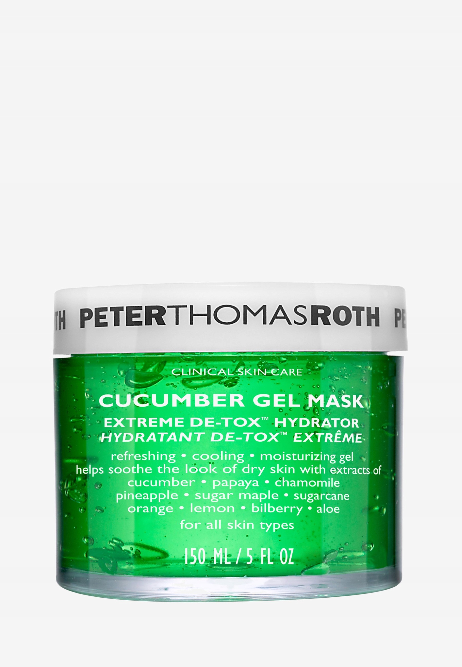 Maseczka żelowa do twarzy Peter Thomas Roth Cucumber Gel Mask 150ml – Odświeżenie i nawilżenie dla Twojej skóry
