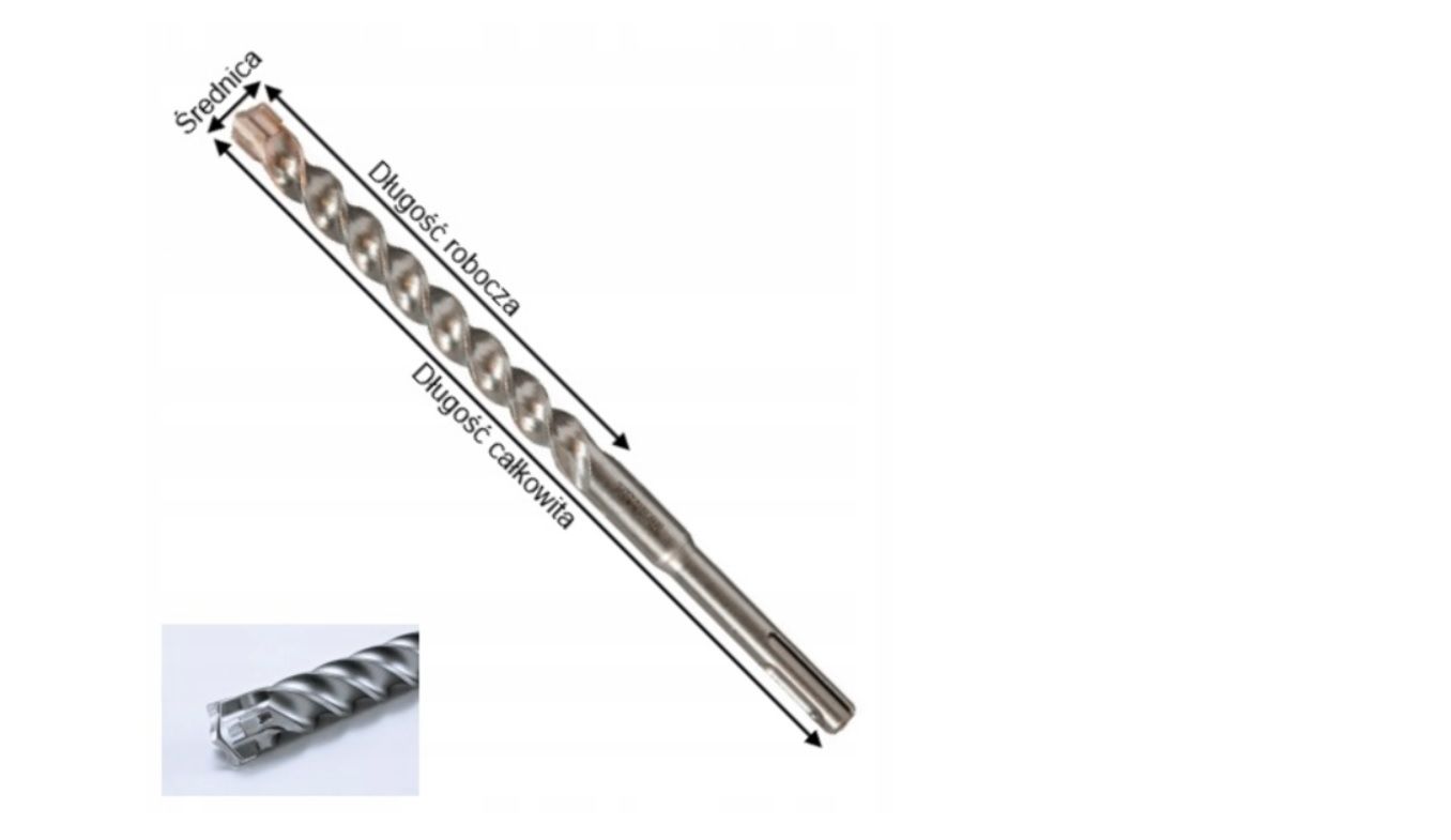 Techniczne detale wiertła Makita B-46523 – Średnica, długość i mocowanie SDS-Plus