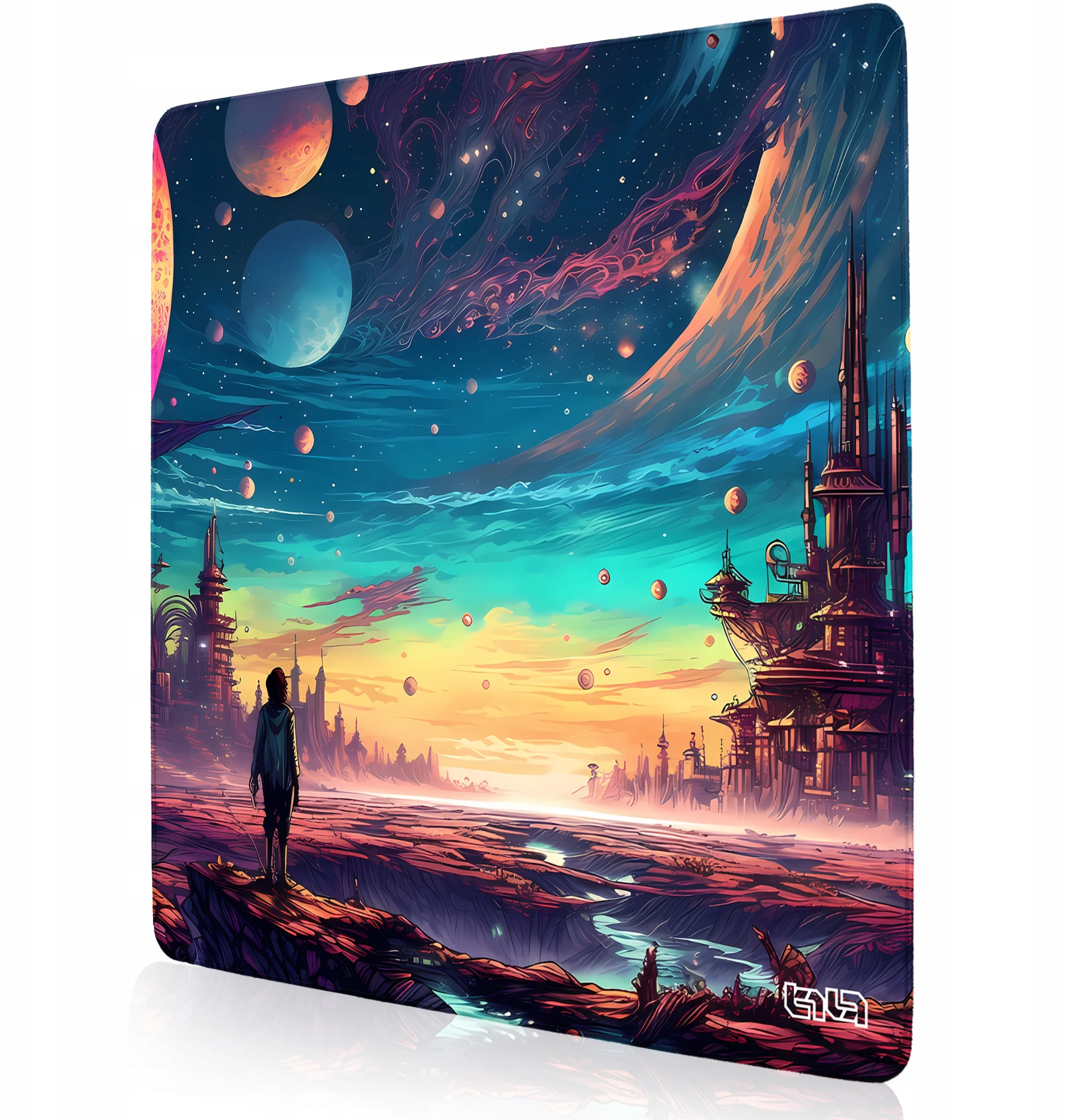 Podkładka Tilt DUŻA PODKŁADKA POD MYSZKĘ Kosmiczne Odkrycia 30x30 TILT Wytrzymała – Komfort i styl w jednym