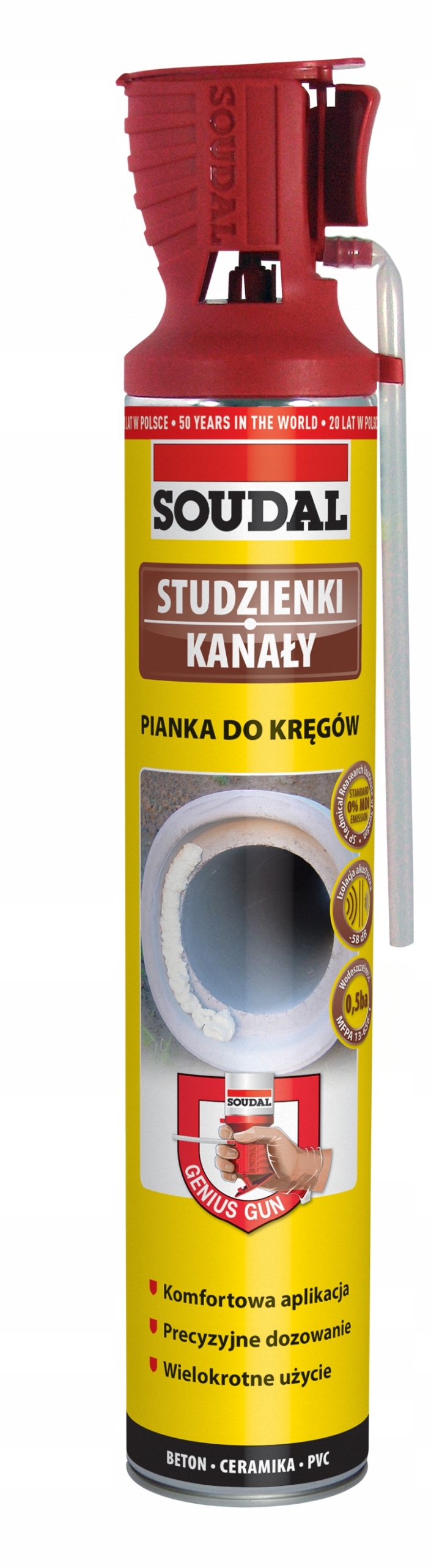 Pianka montażowo-uszczelniająca do konstrukcji betonowych 750ml – Idealne rozwiązanie dla budownictwa