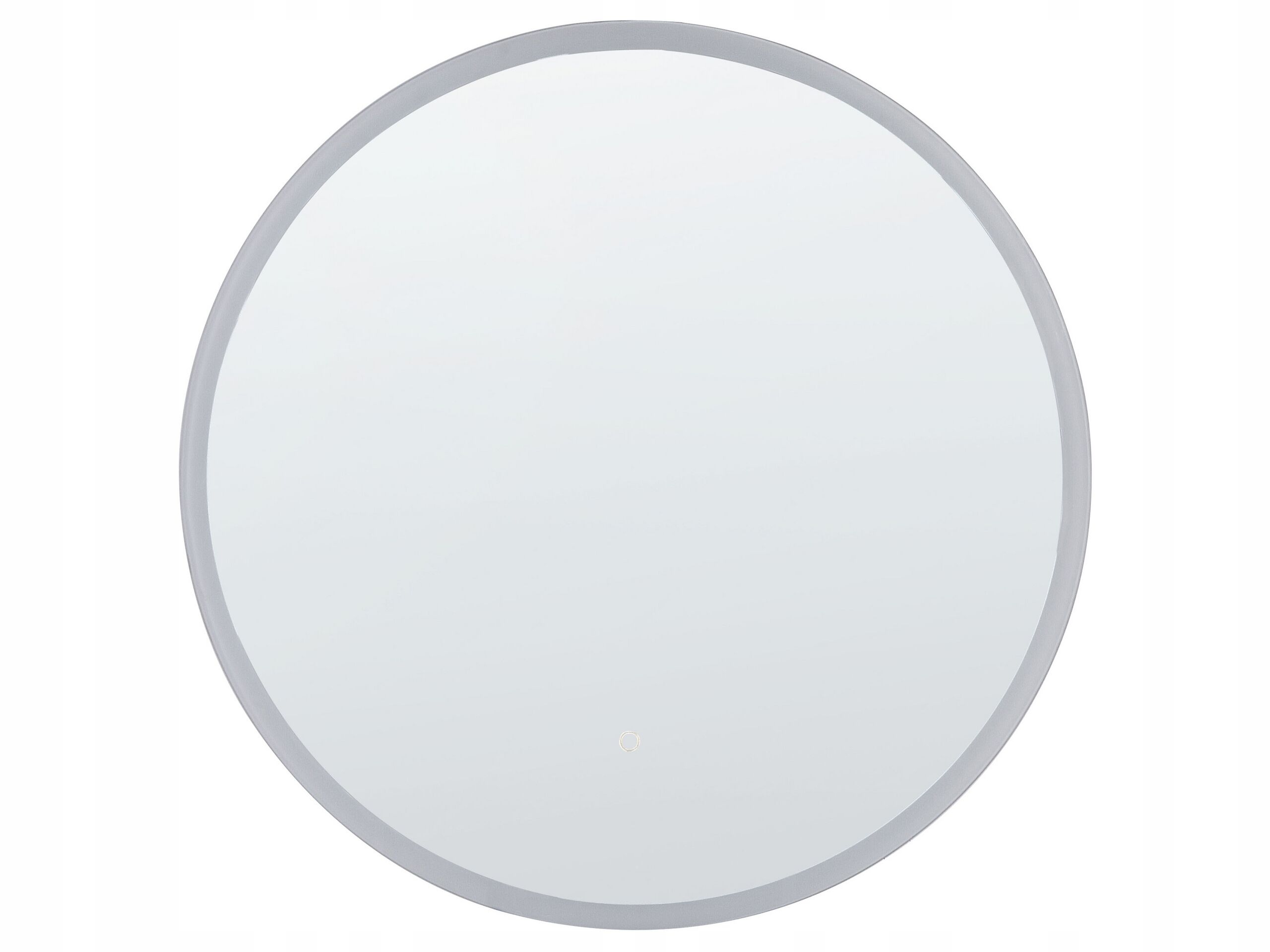 Okrągłe lustro ścienne LED ø 79 cm srebrne DEAUVILLE – Stylowe oświetlenie do Twojej łazienki