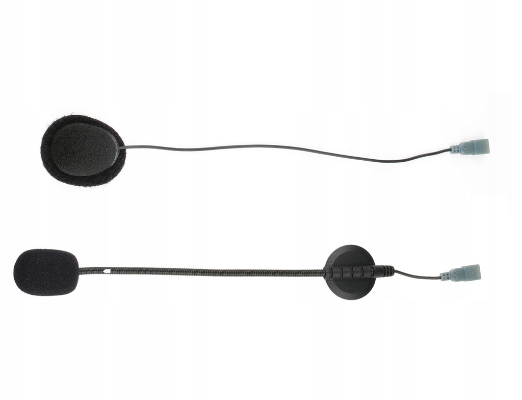 Dwa rodzaje mikrofonów w zestawie – elastyczny i na kablu