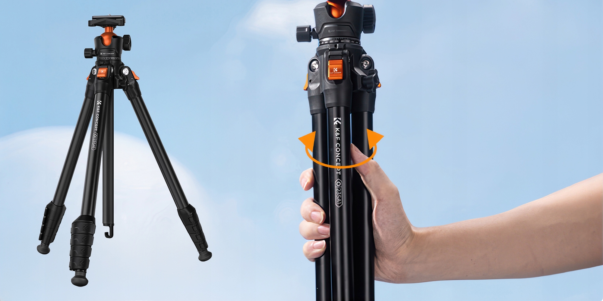 Statyw K&F Concept O235A1 z głowicą kulową BH-40 – Idealny towarzysz fotografa