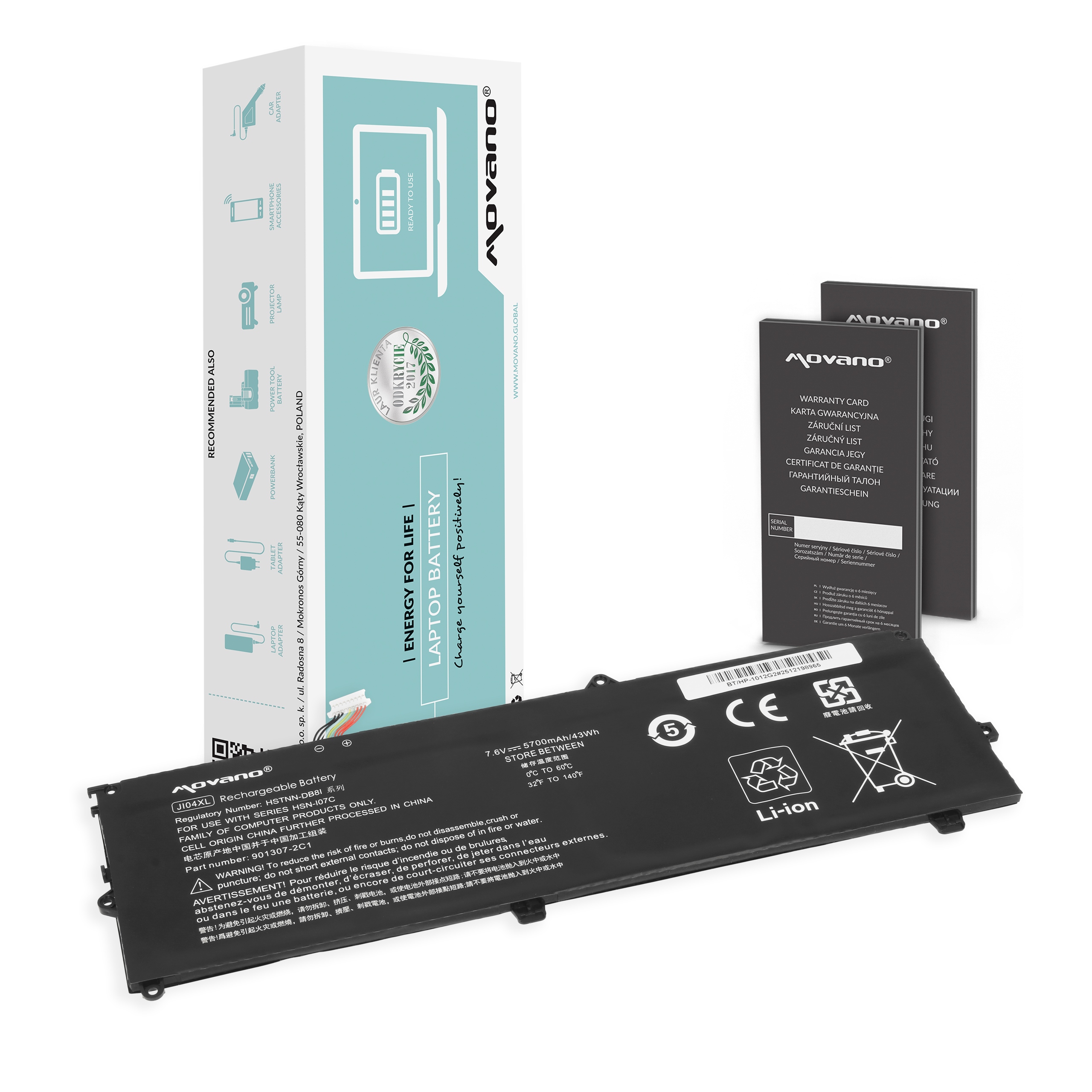 Bateria Movano do HP Elite x2 1012 G2 – Wydajność i mobilność w jednym