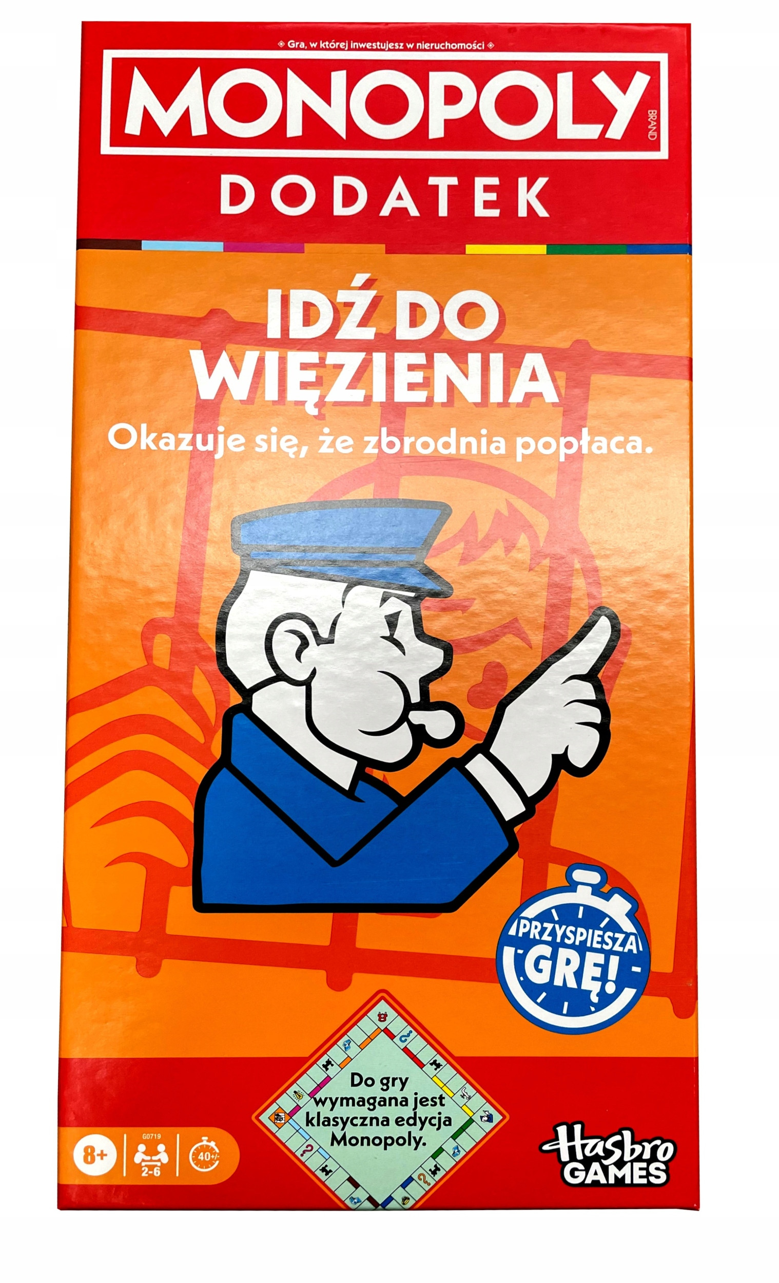 Gra planszowa Monopoly dodatek Idź do więzienia – Nowe wyzwania w klasycznej rozgrywce