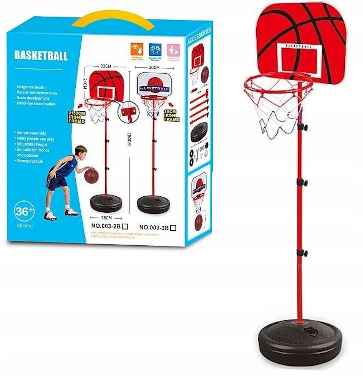 Mobilny zestaw do gry w koszykówkę