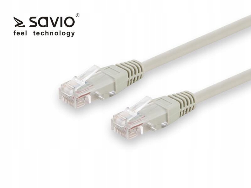 Patchcord UTP Savio CLA-02 Cat. 5e 5m – Idealne rozwiązanie do połączeń sieciowych