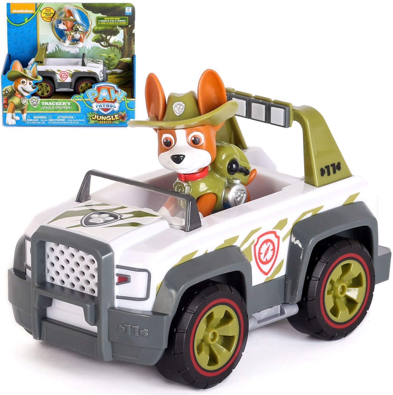 PSI PATROL TRACKER FIGURKA + AUTO JUNGLE RESCUE Wiek dziecka 3 lata +