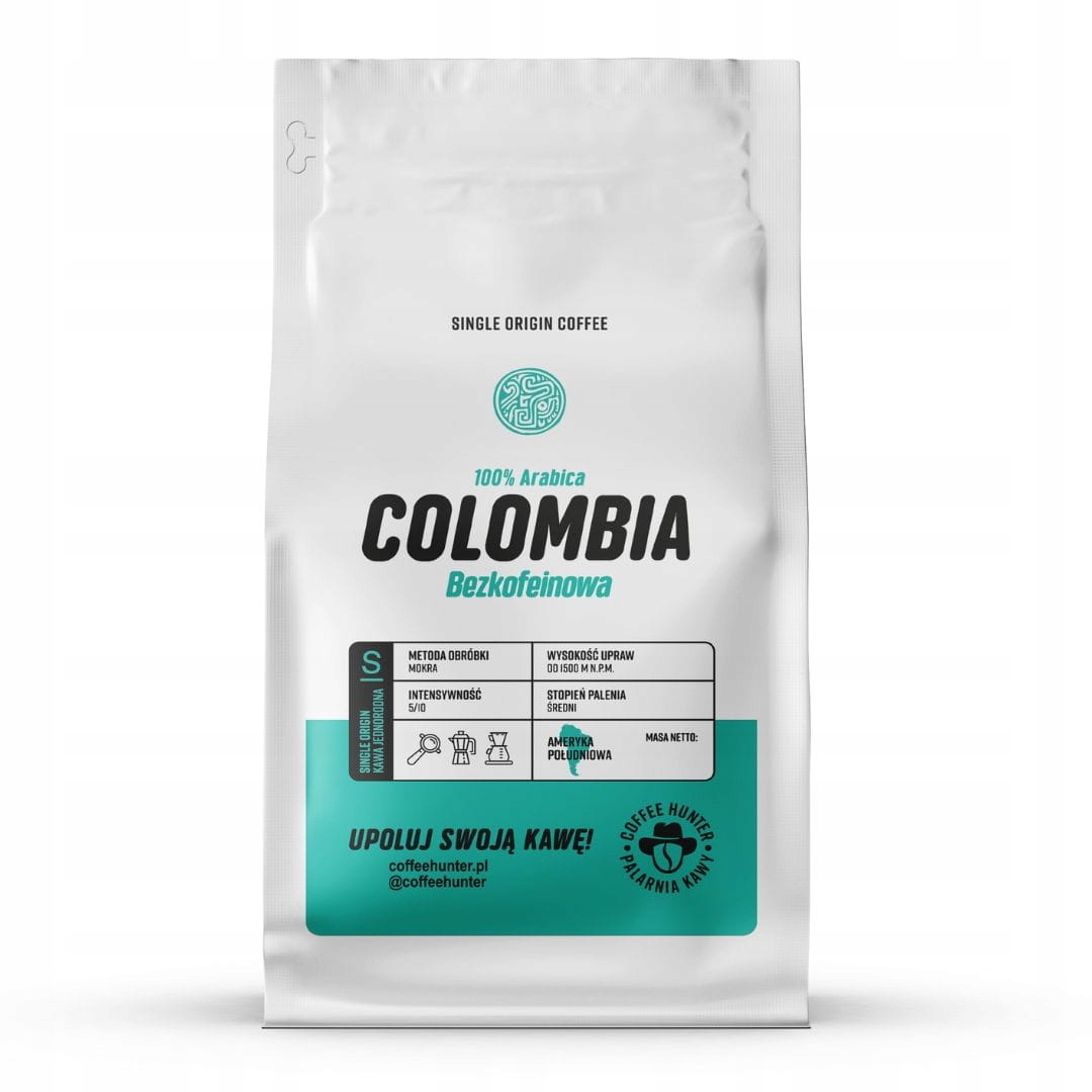 Colombia Bezkofeinowa 250 g – Aromatyczna kawa bezkofeinowa z Kolumbii