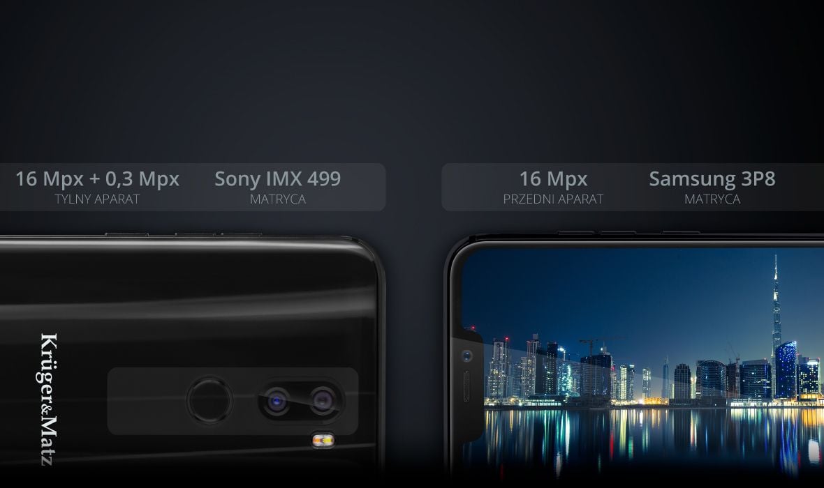 Aparat 16 Mpx z autofocusem i dwukolorową diodą doświetlającą zapewni ostre i wyraźne zdjęcia oraz filmy, a dodatkowa kamera 0,3 Mpx pozwoli uzyskać doskonałe efekty rozmywania tła. Jesteś fanem zdjęć typu selfie? Przedni aparat 16 Mpx sprawi, że wszystkie Twoje zdjęcia będą wyglądały zjawiskowo!