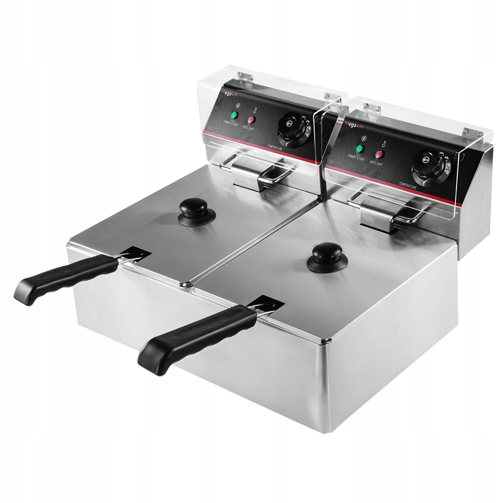 Frytownica Elektryczna 2x6L DWUKOMOROWA Mega-M – Wydajność i jakość w gastronomii