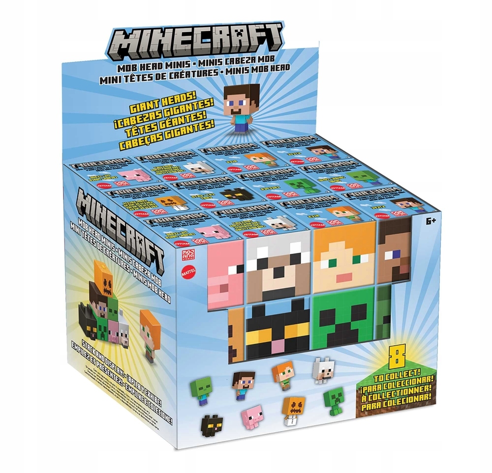 Figurka Mattel MINECRAFT GLOWA MOBA MINIFIGURKA AST HDV64 WB36 – Przygotuj się na przygodę w świecie Minecrafta