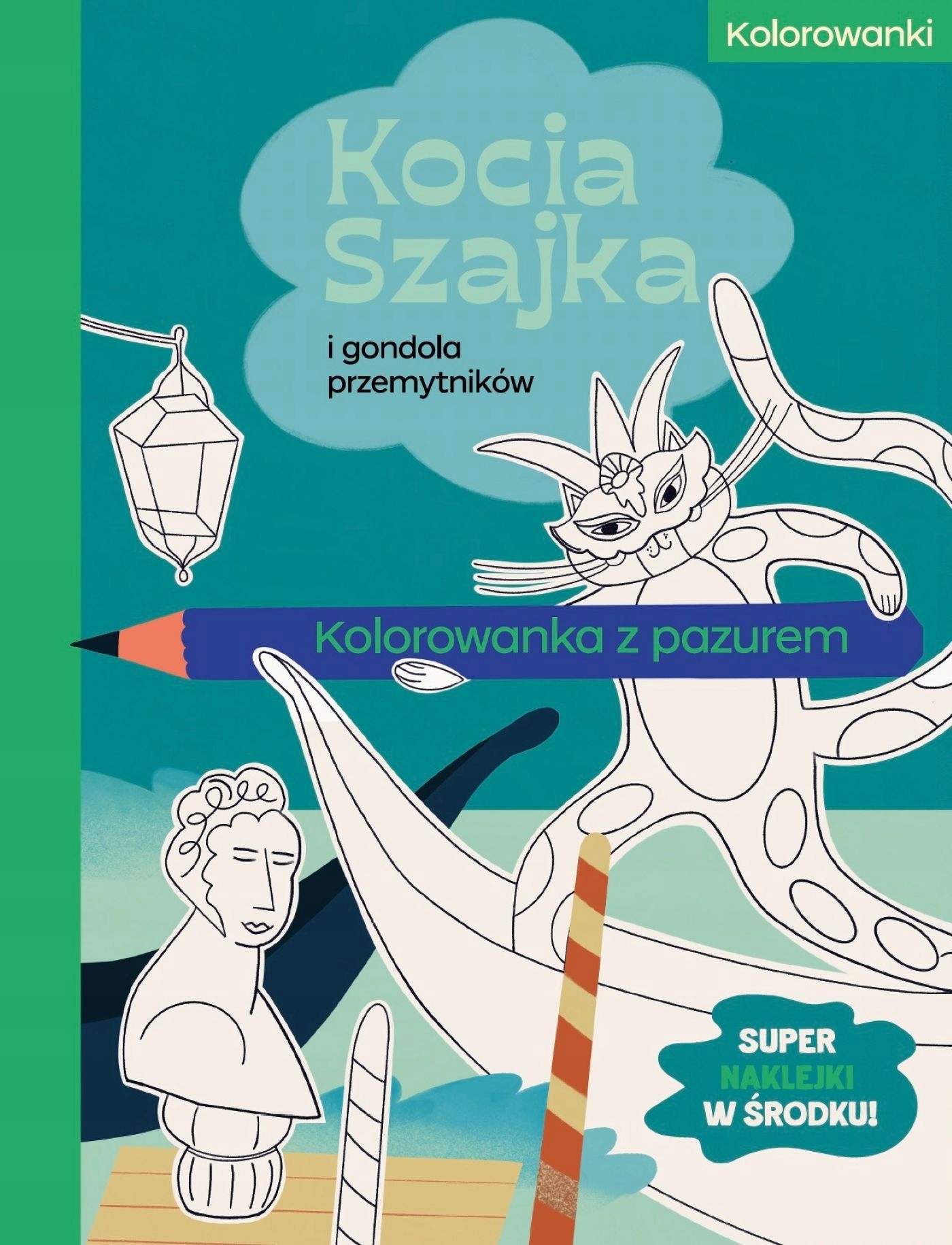 Rysuj, koloruj i przyklejaj kociastyczne naklejki