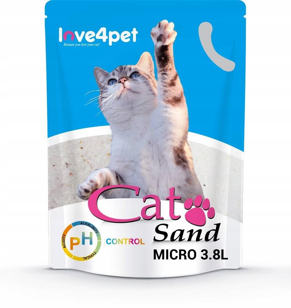Żwirek Silikonowy dla Kota Cat Sand Micro - PH Control – Innowacyjne rozwiązanie dla zdrowia Twojego pupila
