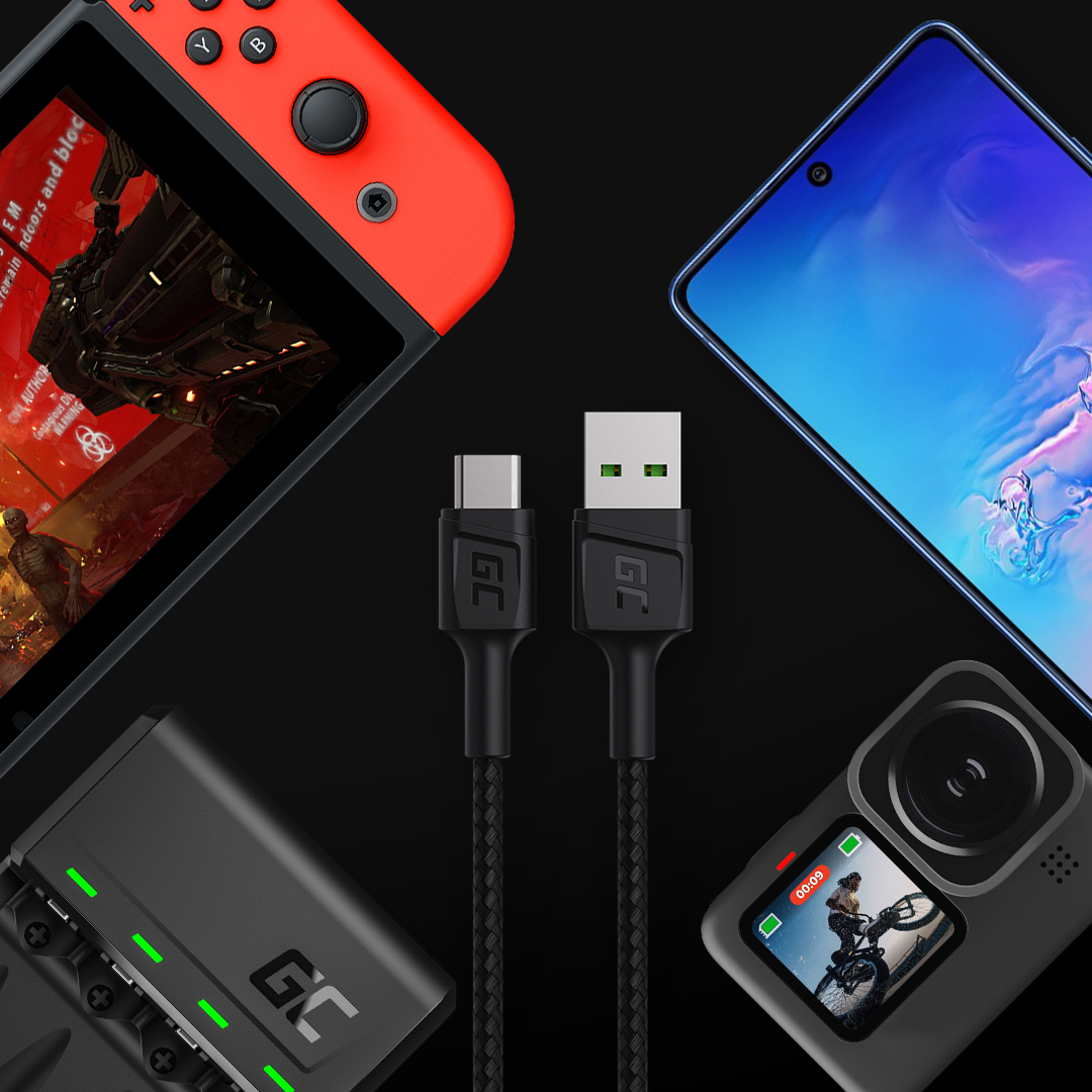 Kabel Green Cell USB-A - USB-C 1,2 m* – Szybkie ładowanie i niezrównana wytrzymałość