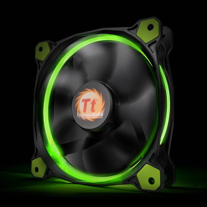 Wentylator Thermaltake Riing 14 LED Zielony* (CL-F039-PL14GR-A) – Wydajność i styl w jednym