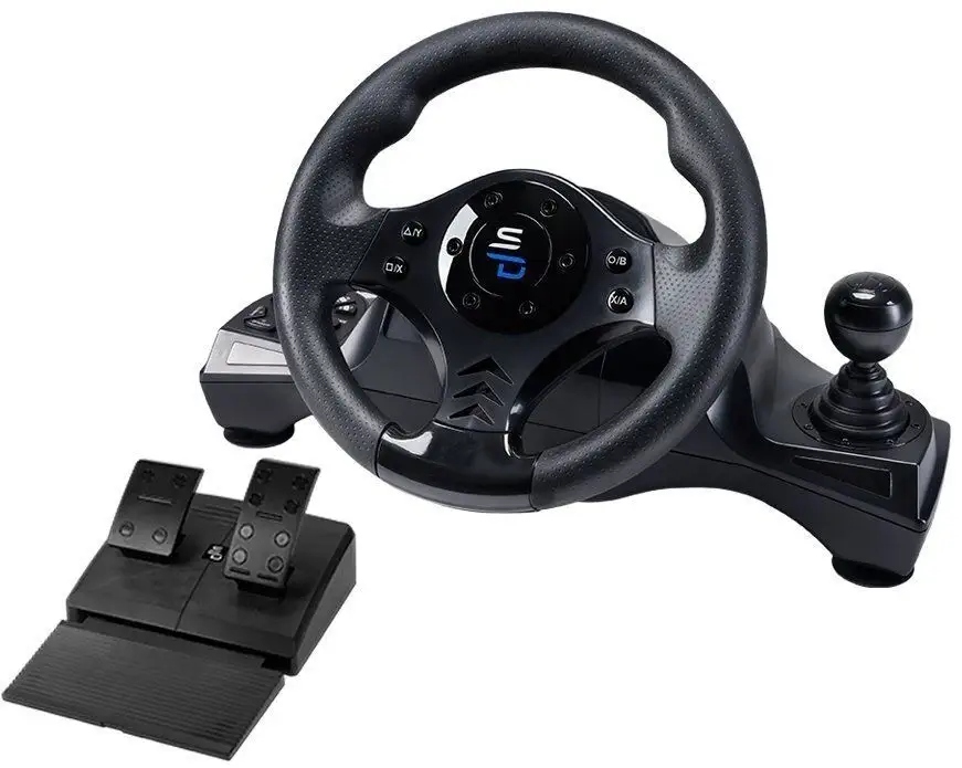 Kierownica Superdrive GS750 – Zestaw kierownica, pedały i dźwignia zmiany biegów