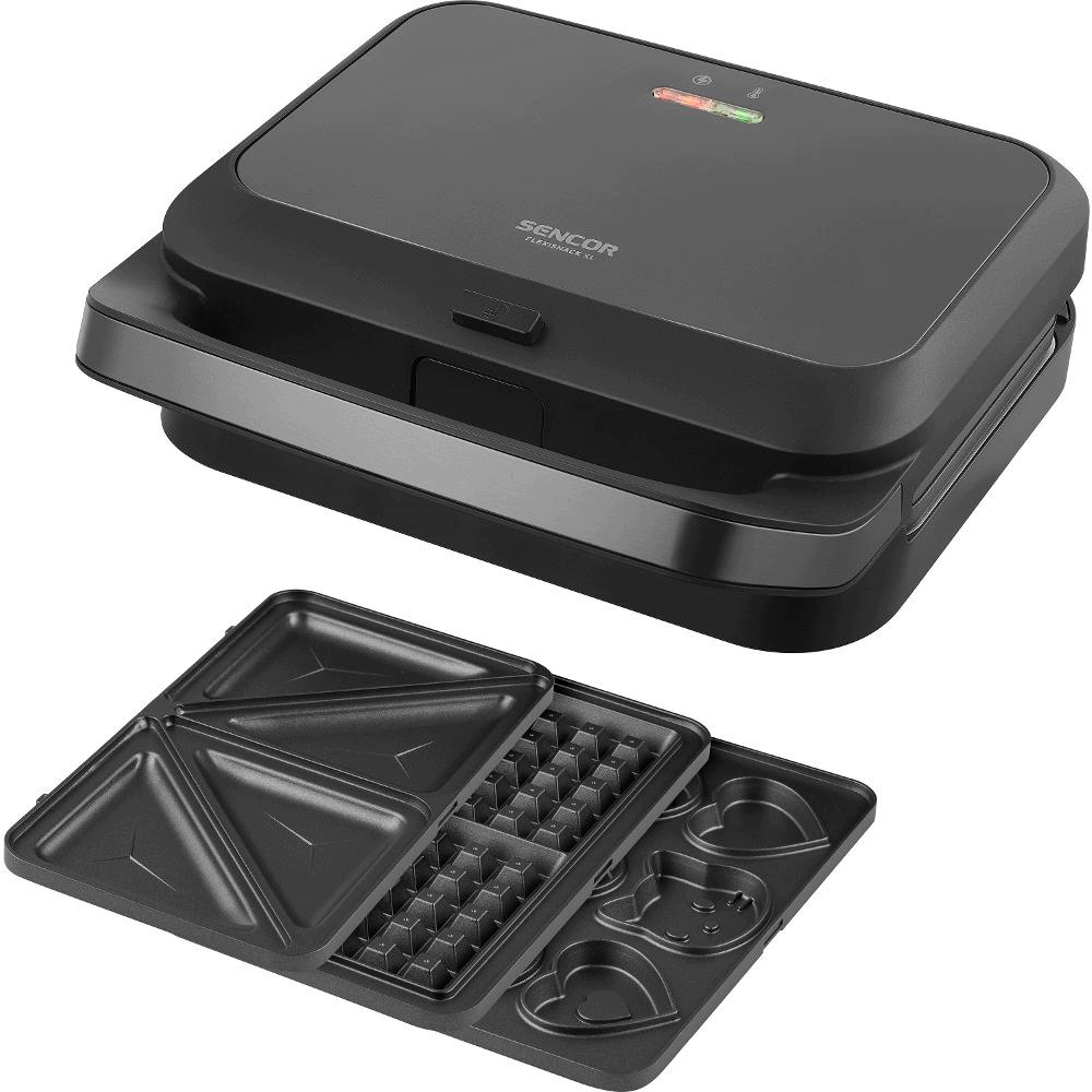 Sencor SSM 2200BK 3w1 – Wszechstronny opiekacz do kanapek
