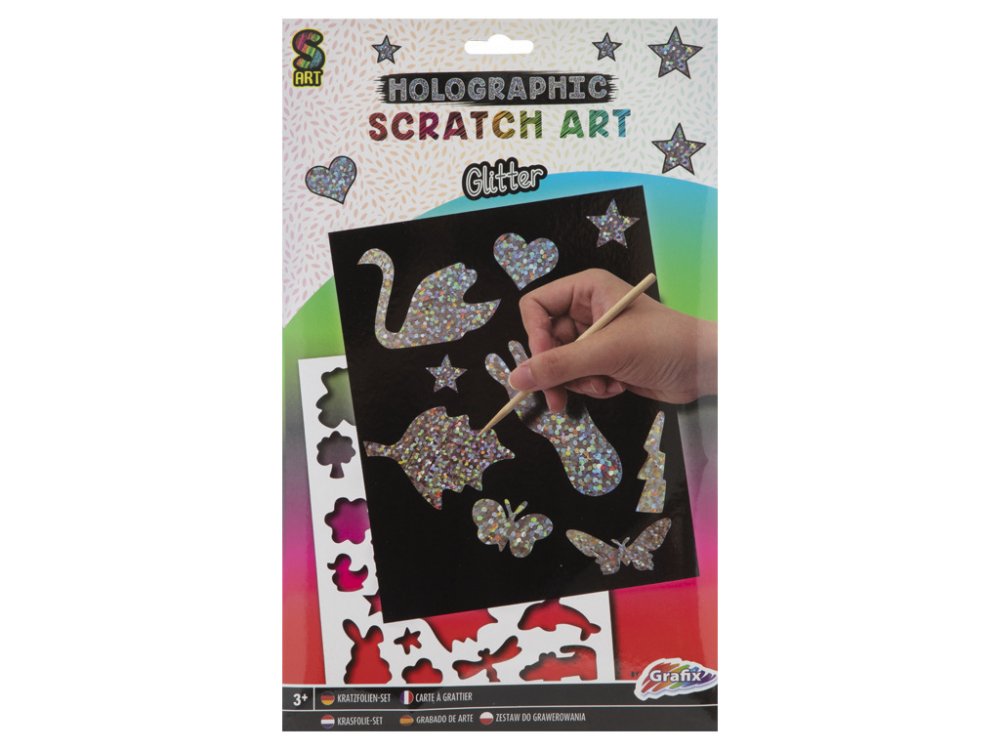 Zestaw do rysowania z papierem holograficznym