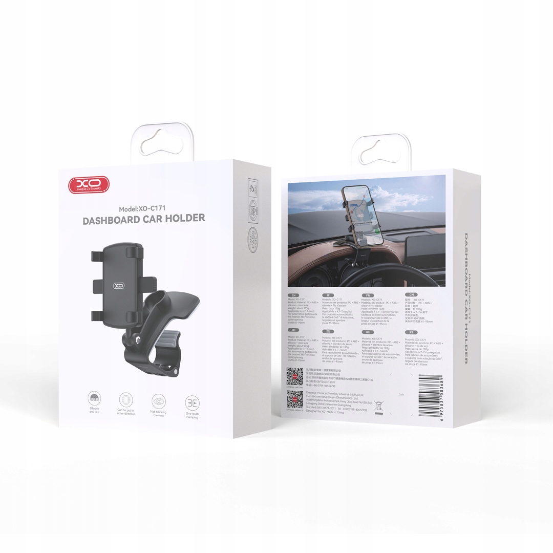 Łatwy montaż na desce rozdzielczej – Stabilność i bezpieczeństwo