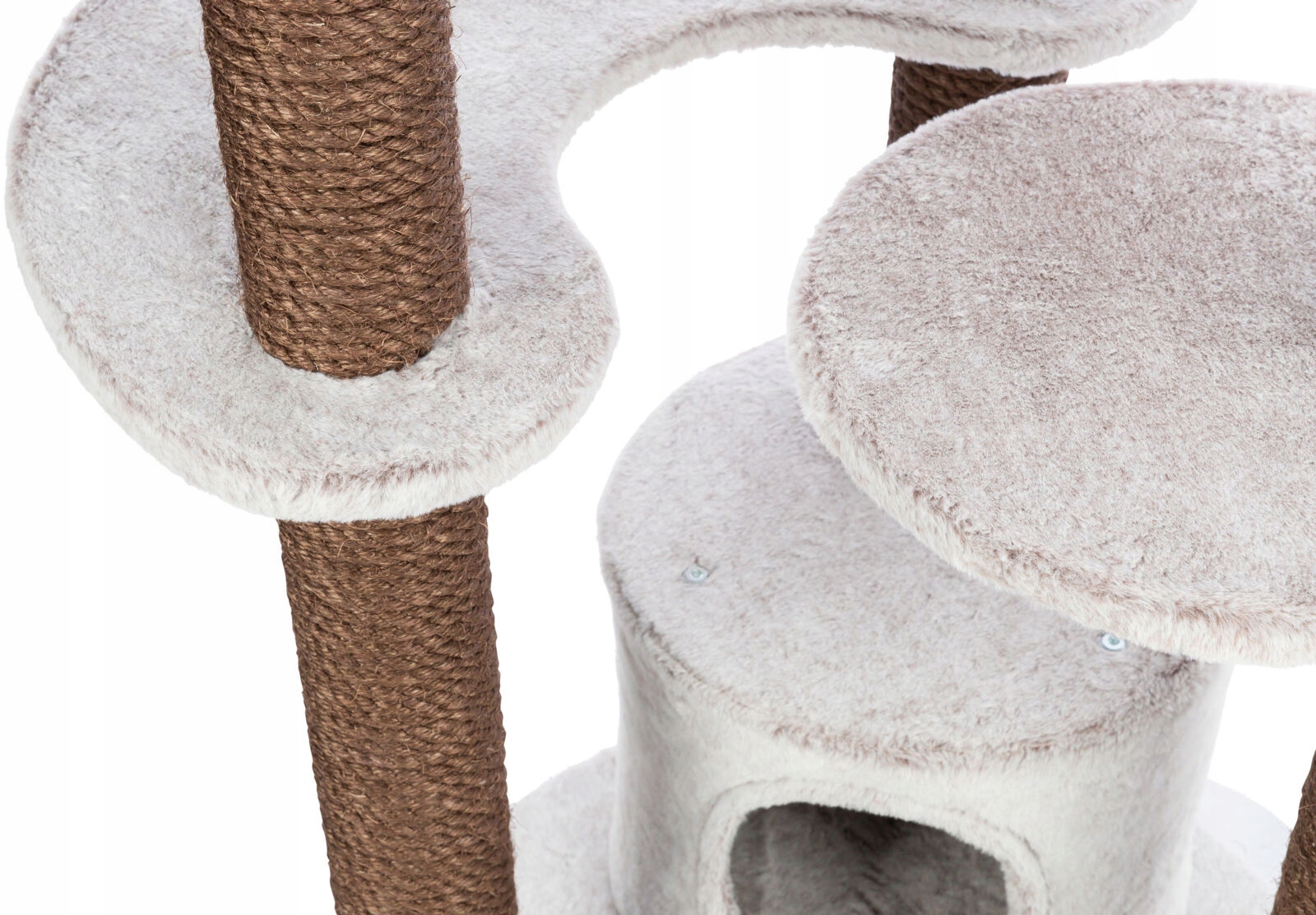 Wysokiej jakości materiały - sizal i plusz