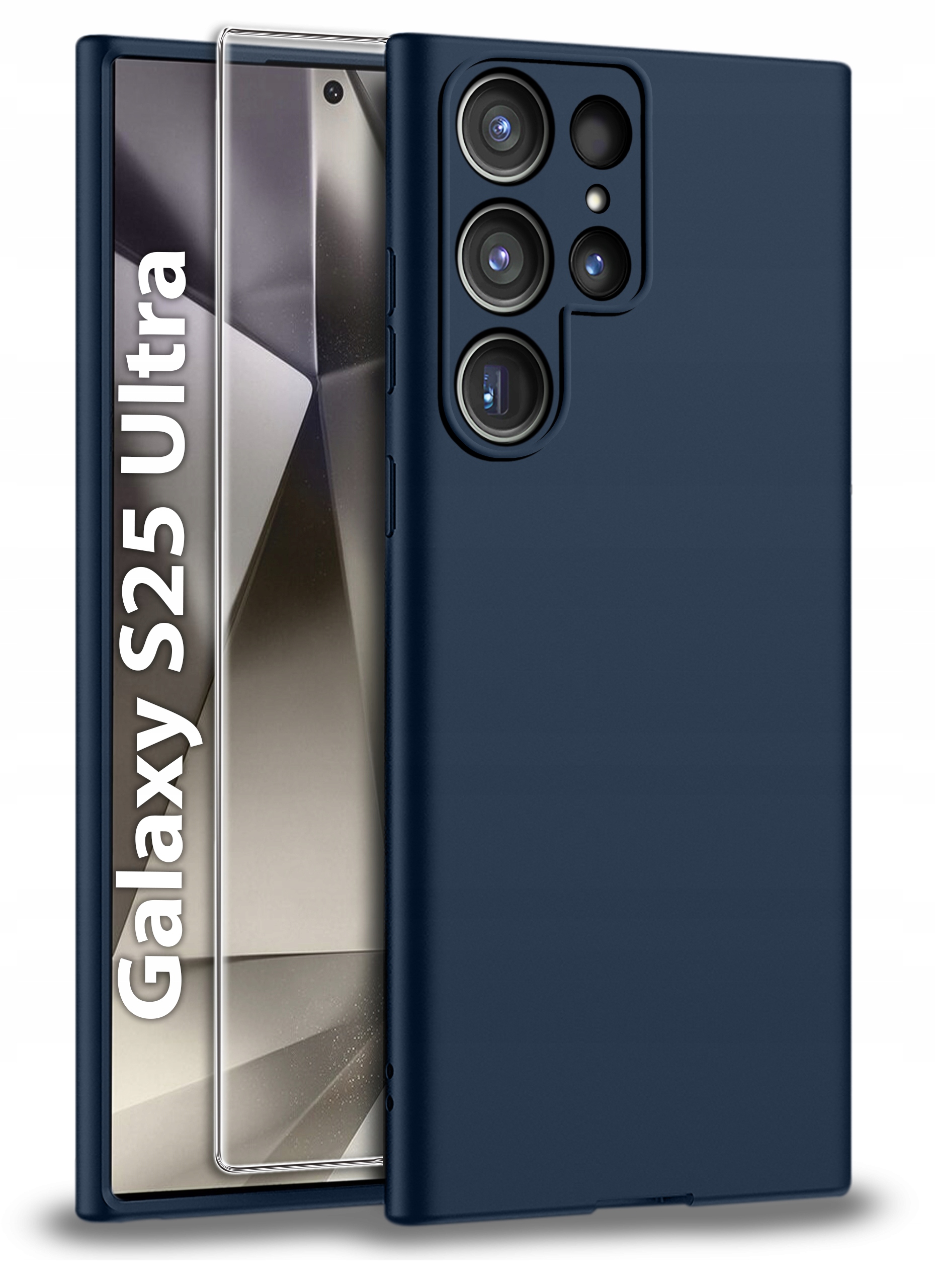 Etui do Samsung S25 Ultra CASE Gumowe Granatowe Matowe Silikon Slim – Ochrona na najwyższym poziomie