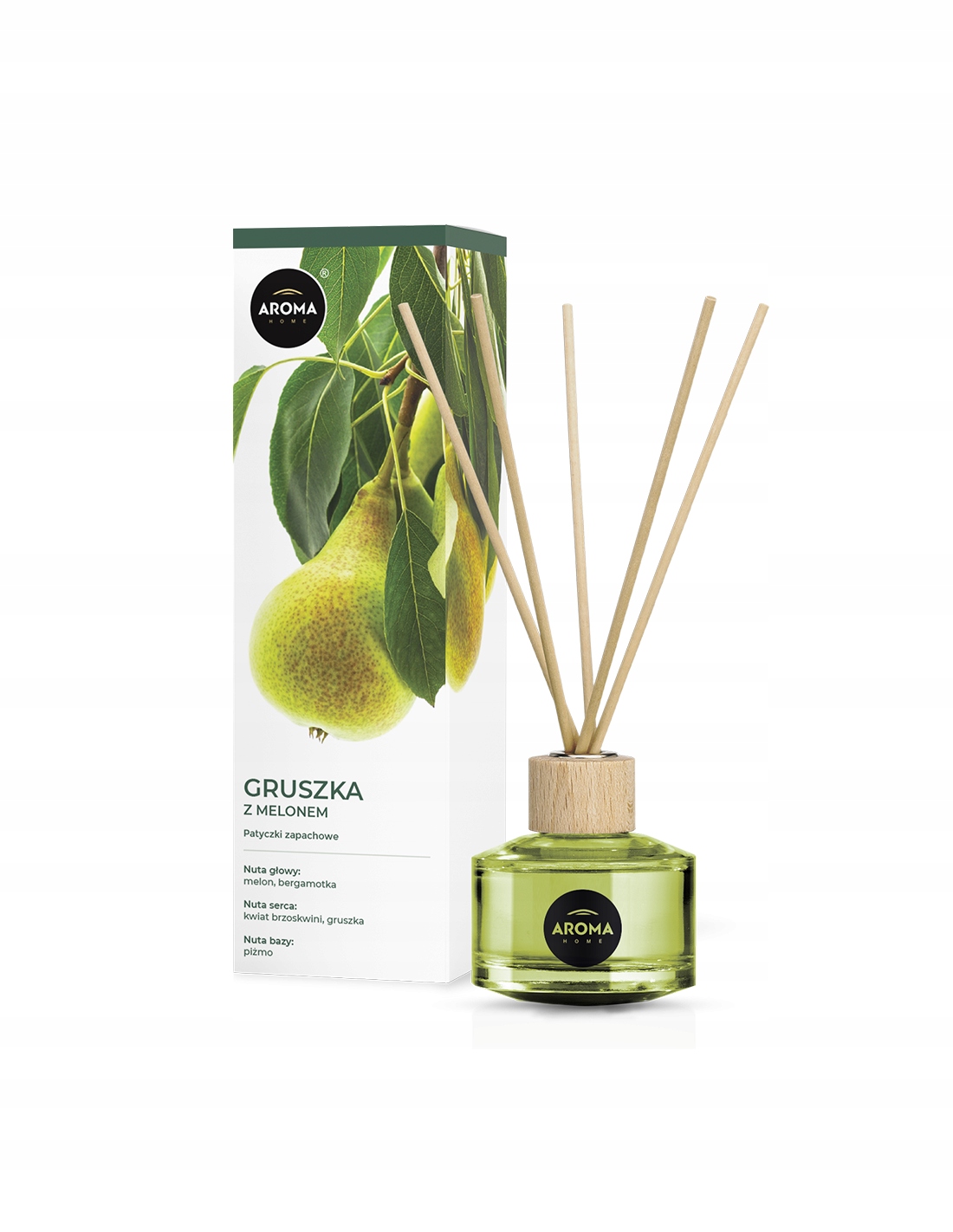 AROMA HOME Patyczki zapachowe Gruszka z Melonem 50ml – Ożyw swoje wnętrza