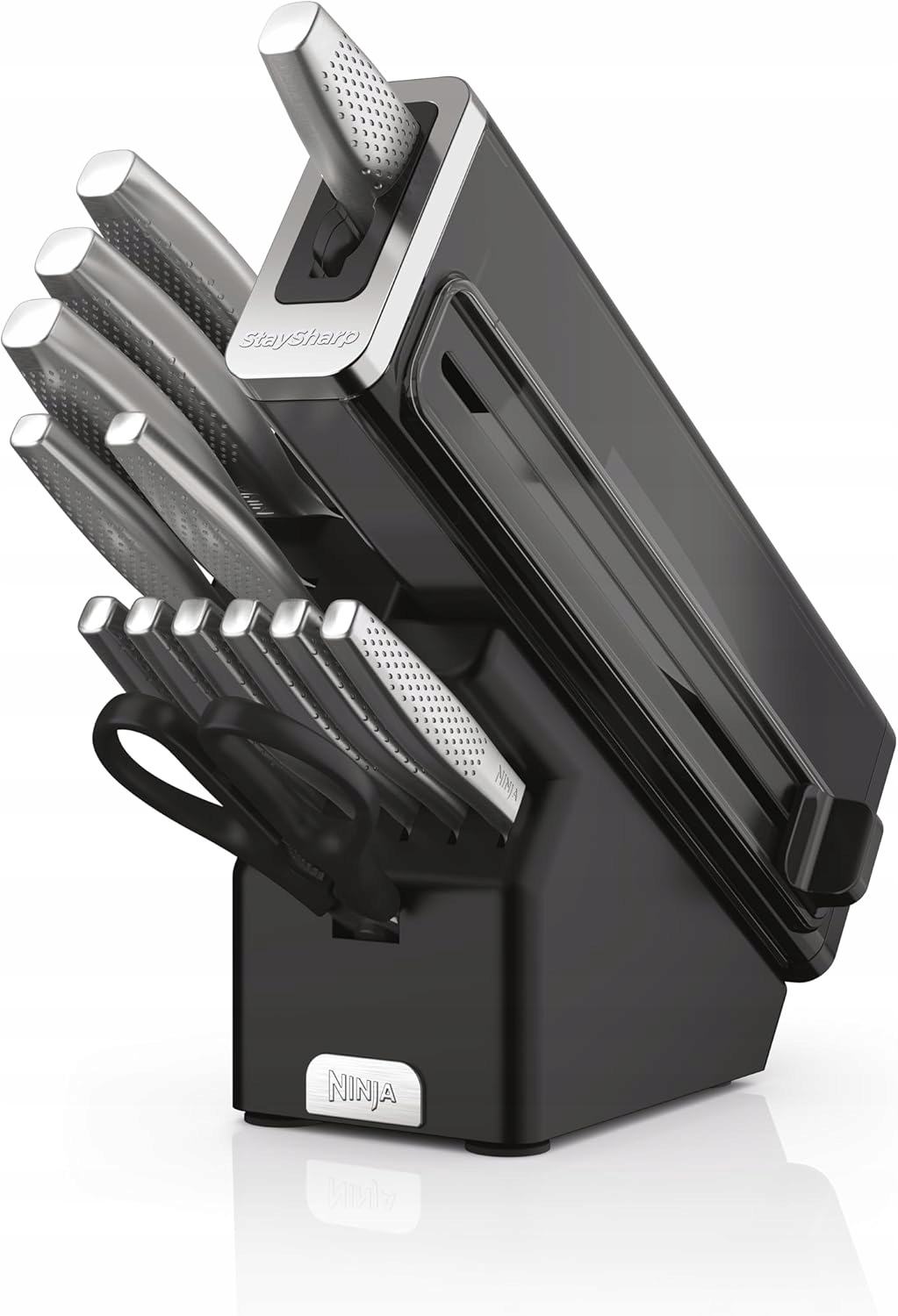 Wbudowana ostrzałka StaySharp – Zawsze idealnie ostre noże bez wysiłku