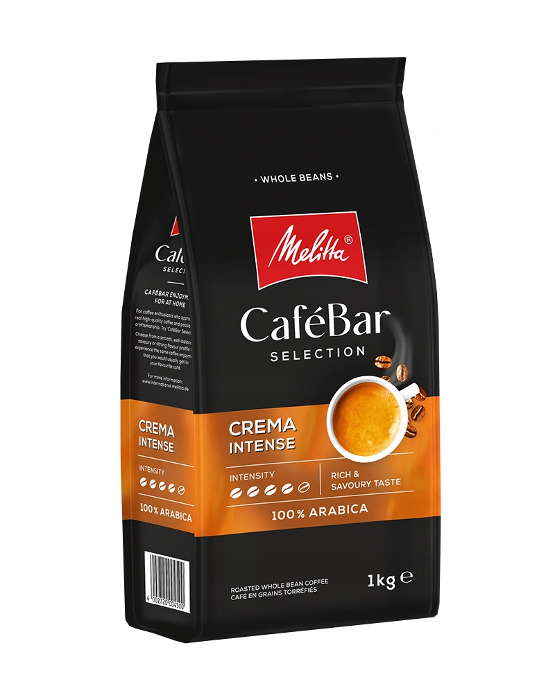 Wyjątkowa kompozycja ziaren Arabica 100%