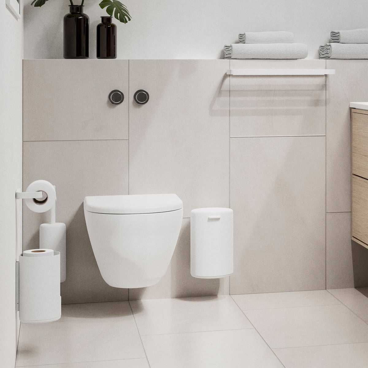 Ścienna szczotka do WC Rim White – Nowoczesny design do Twojej łazienki